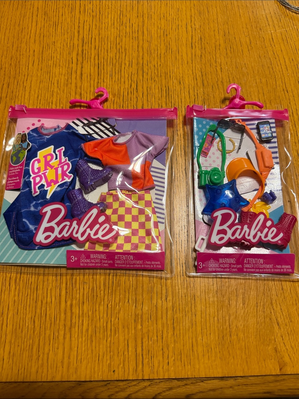 Barbie Hair & Outfit Accessory Pack - Pink, Purple, Orange, Blue